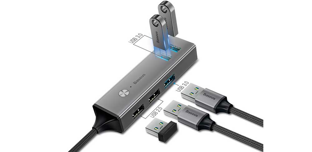Хаб-Baseus-Cube,-с-USB-А-на-5-USB-А,-тёмно-серый-баннер